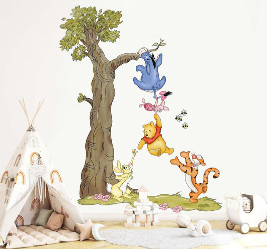 Winnie The Pooh Winnie and Friends Wall Decal Sticker - Wall Decal for Nursery - BR490