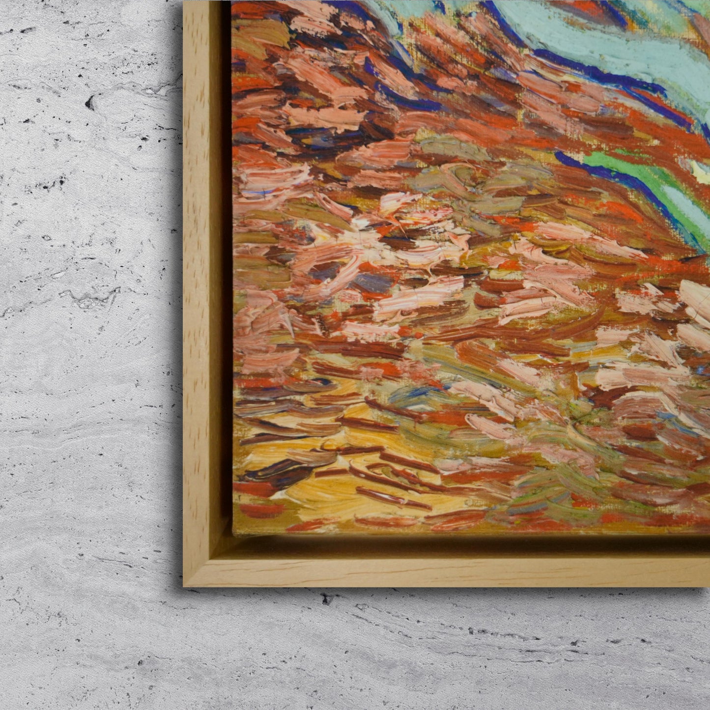 Vincent Van Gogh Irises Reproduction Framed Canvas - Multi sizes and floating frames available - Fine Art Living Room Decor