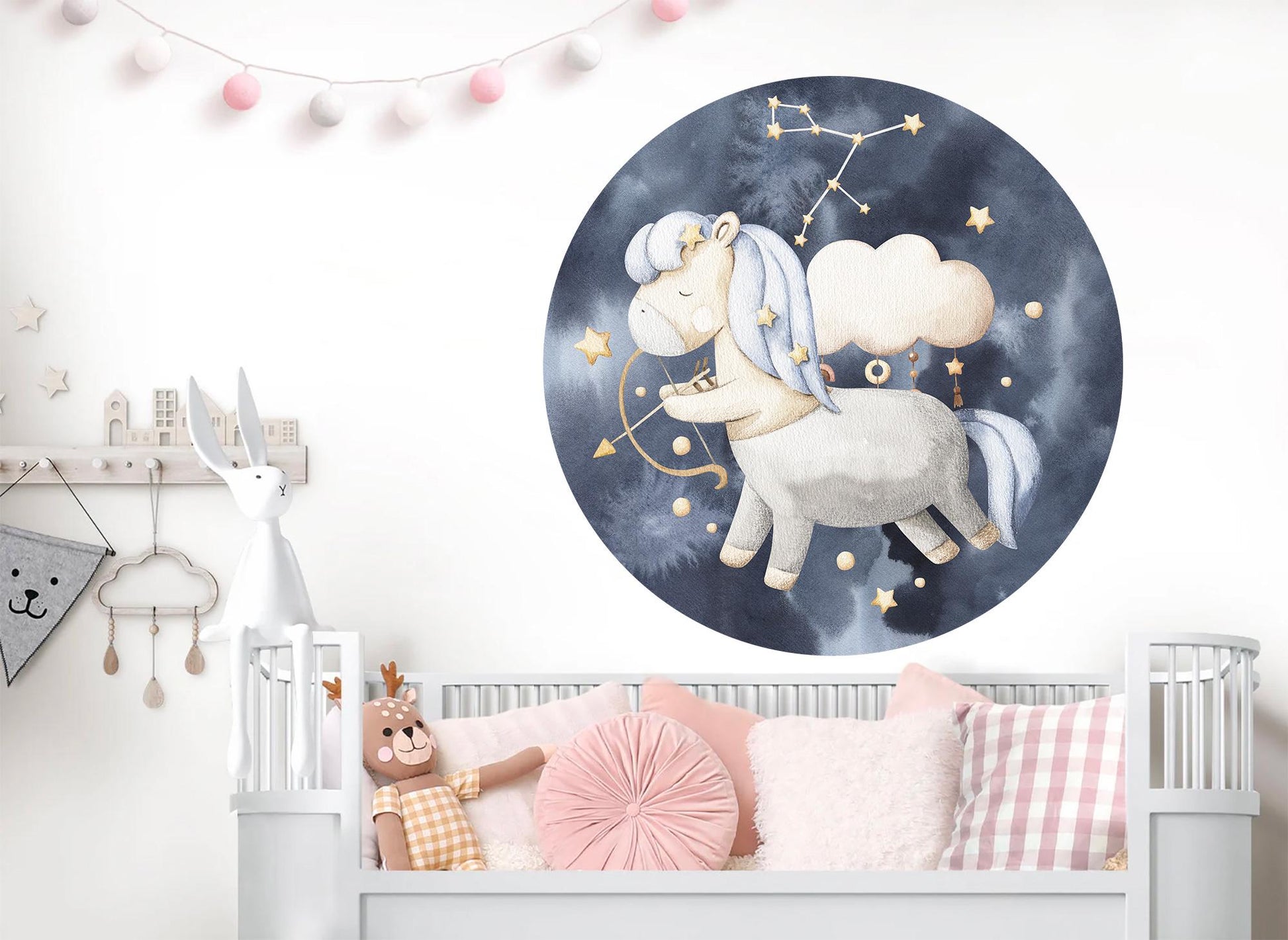 Twelve Constellations Zodiac Wall Decal: Gemini, Libra, Virgo & Capricorn - Room Decor Gift -BR508