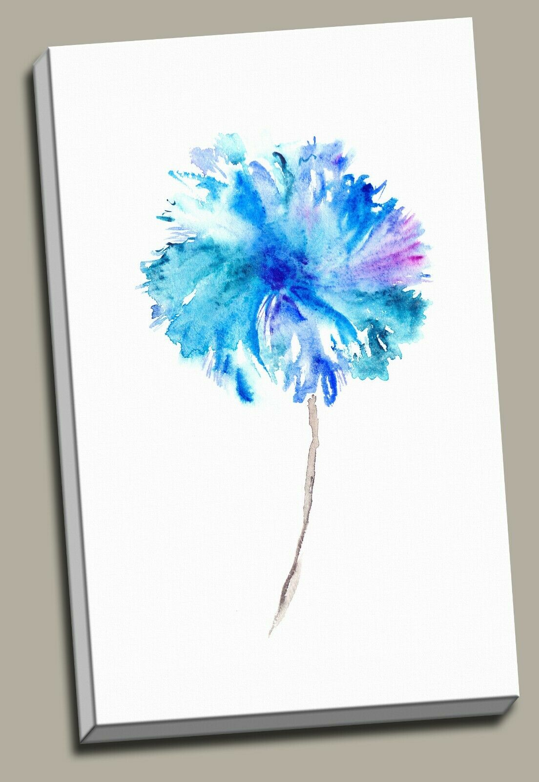 6 Designs Watercolor Flowers Framed Canvas Prints Modern Wall Art Print