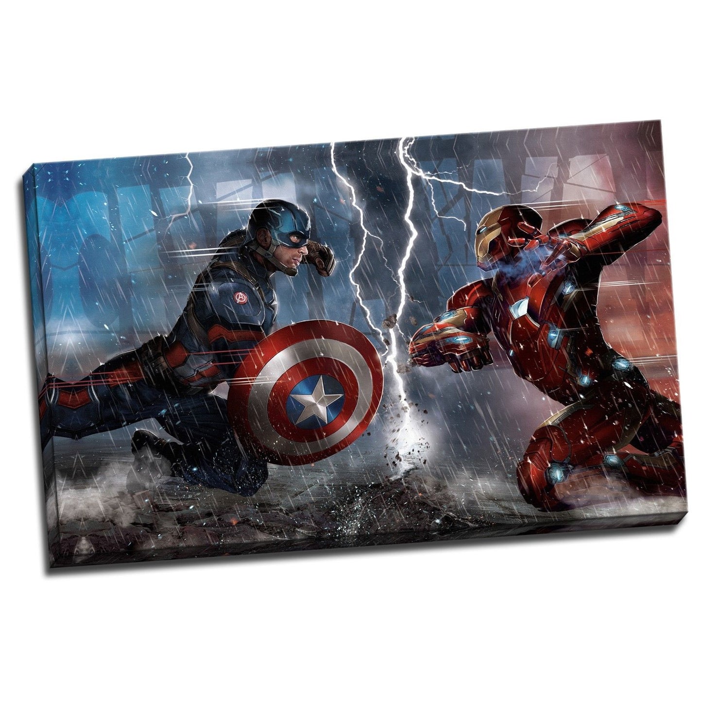 Framed Canvas Prints Avengers Marvel Iron Man Hero Wall Art Decor Children room