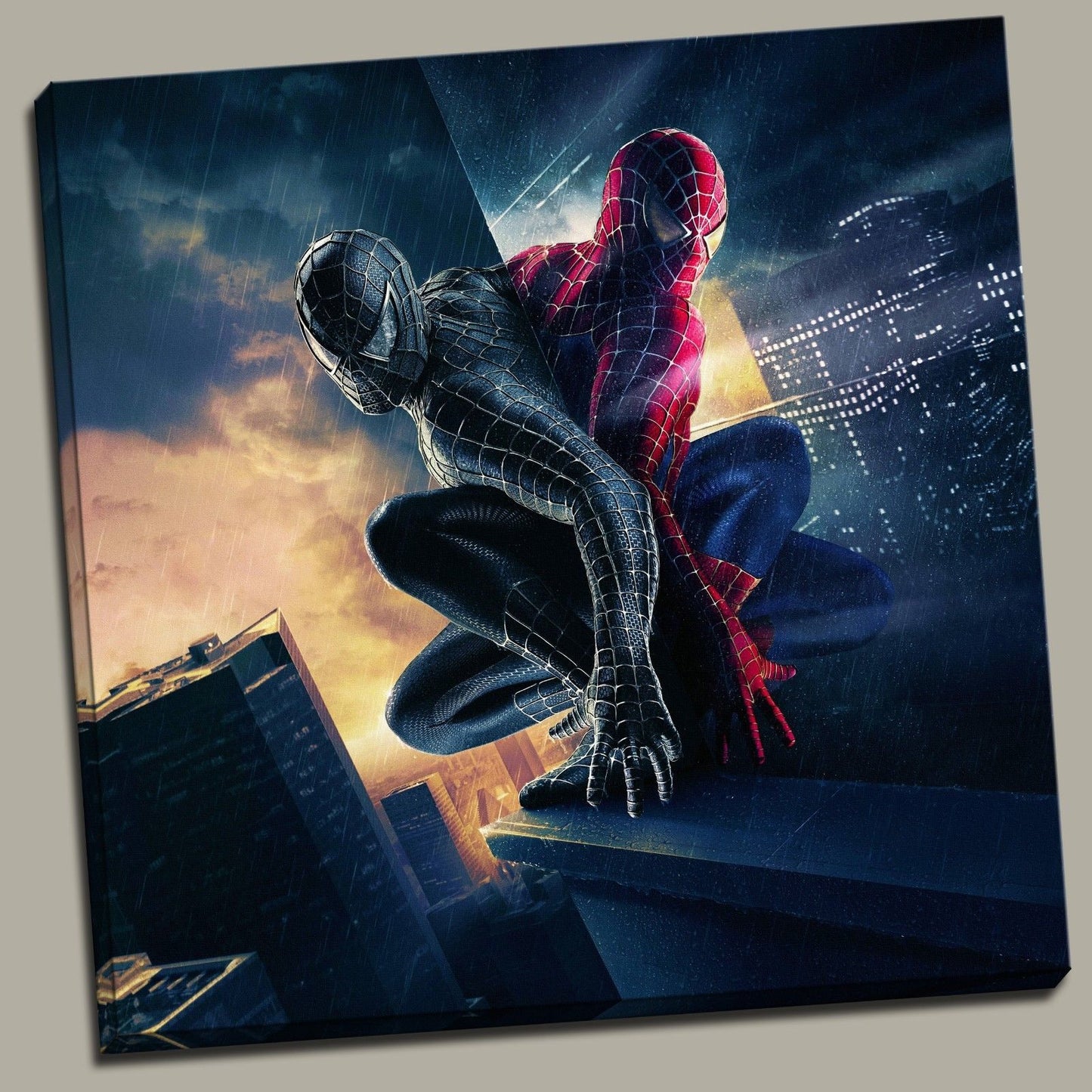 Spiderman Framed Canvas Print Spider man Home Decor gift super hero