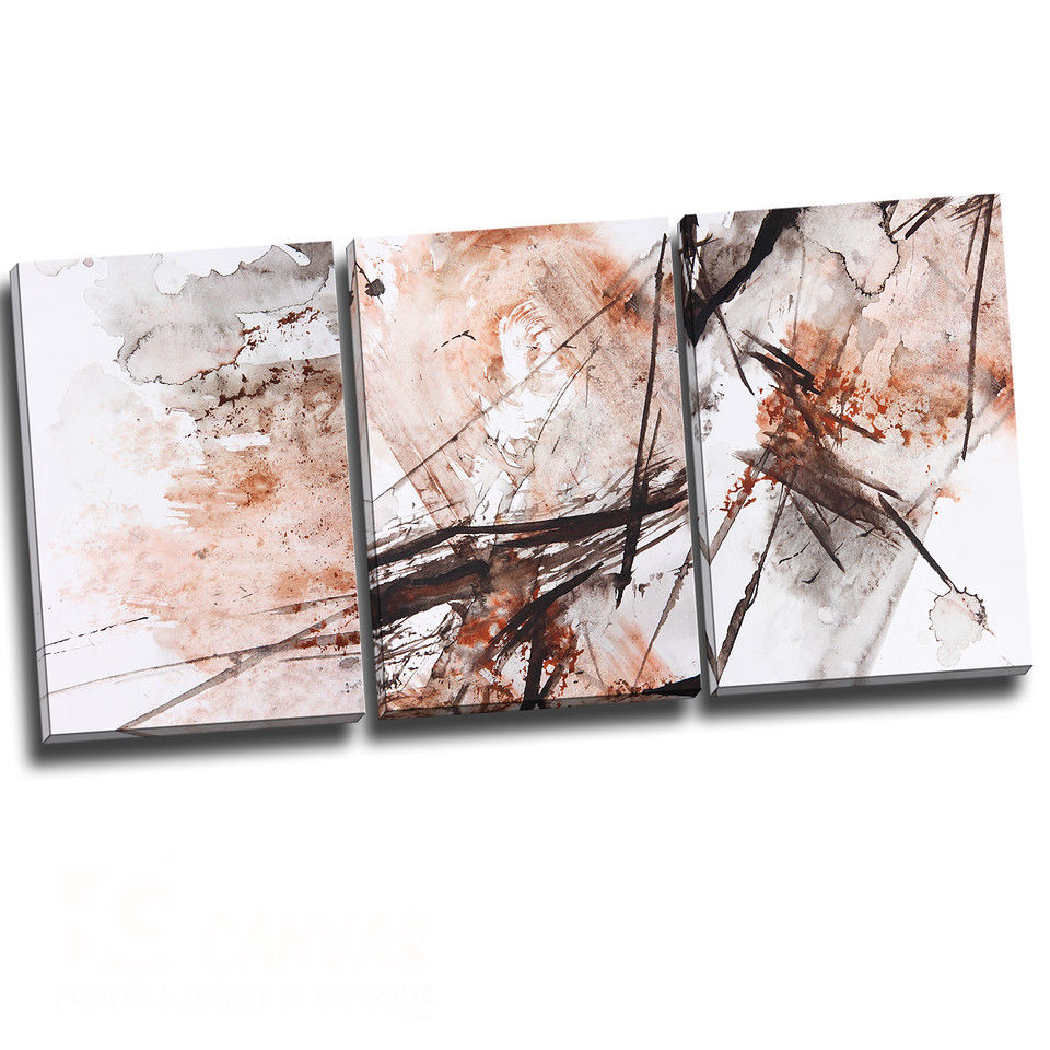 Abstract Red Stretched Canvas Print Framed Wall Art home Decor Painting