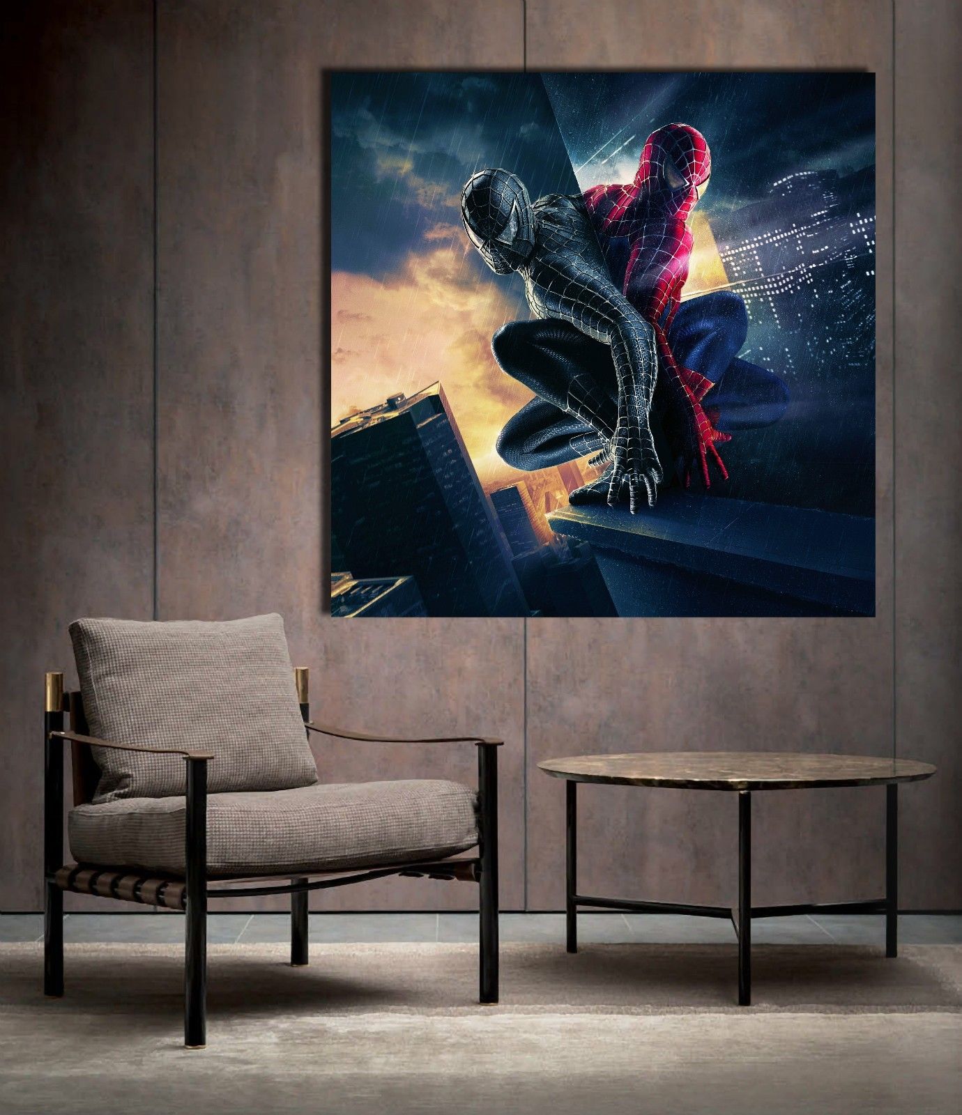 Spiderman Framed Canvas Print Spider man Home Decor gift super hero
