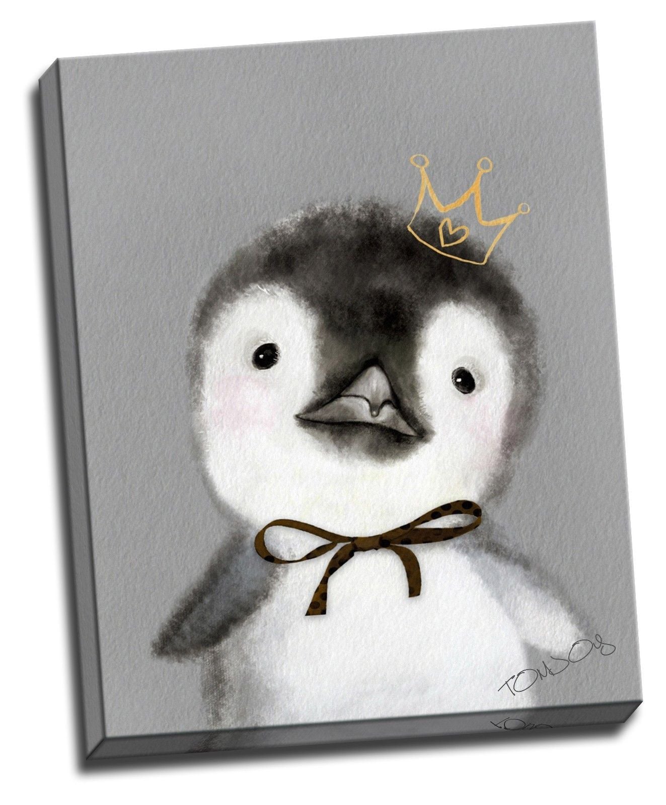 Framed Canvas baby animal kids room bear rabbit pig decoration home art modern