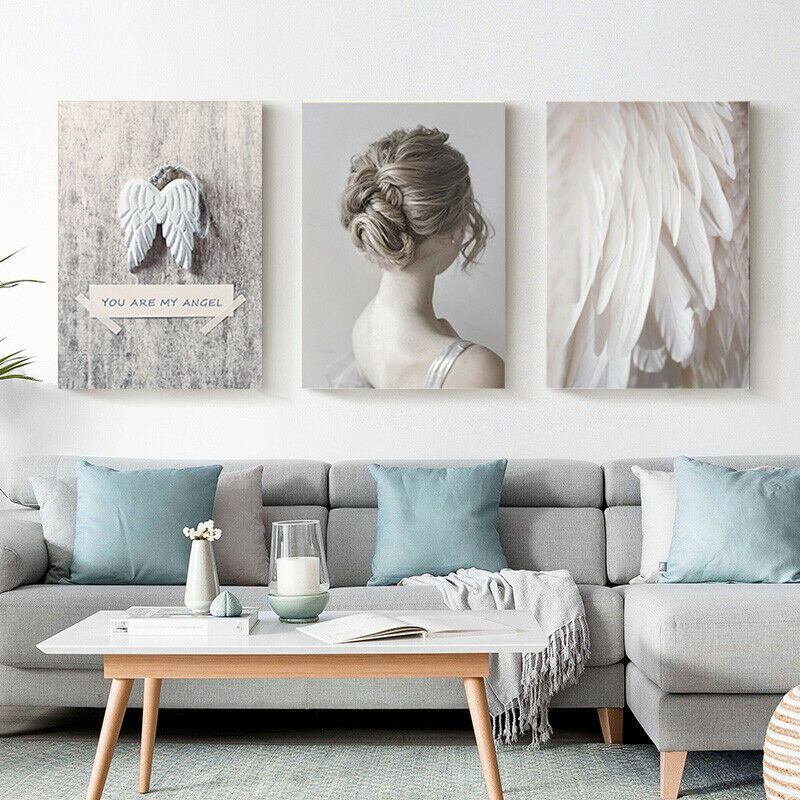 You are my Angel Feather Wing Framed Canvas Prints Modern Wall Art Home Decor