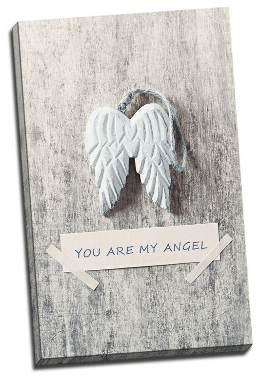 You are my Angel Feather Wing Framed Canvas Prints Modern Wall Art Home Decor