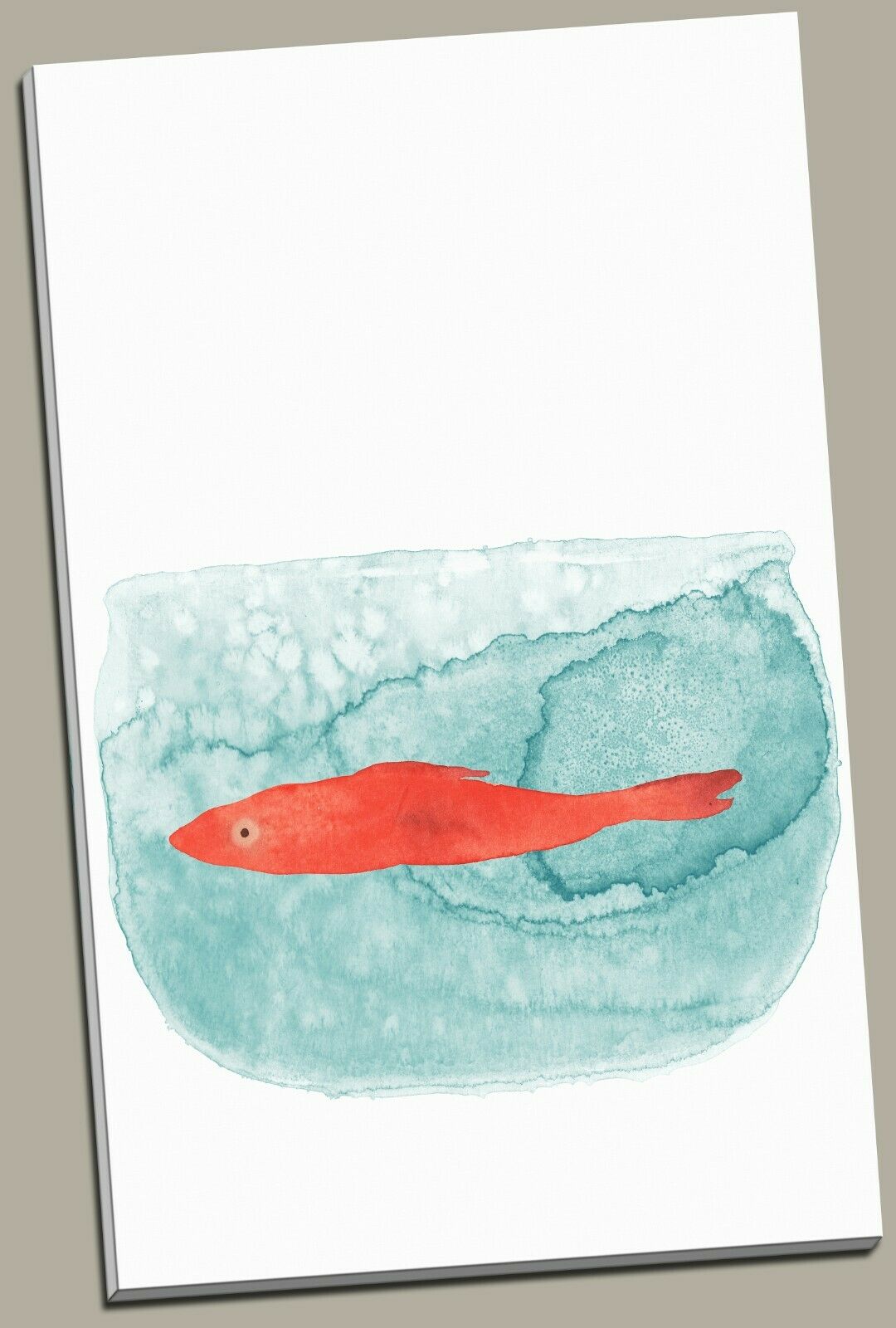 Fish tank Abstract Watercolor Framed Canvas Wall Art Print Wall Prints Kids room