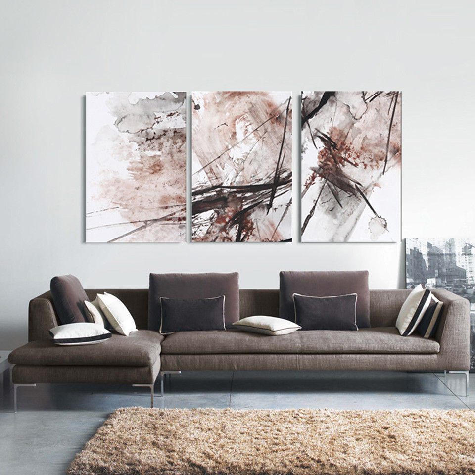 Abstract Red Stretched Canvas Print Framed Wall Art home Decor Painting