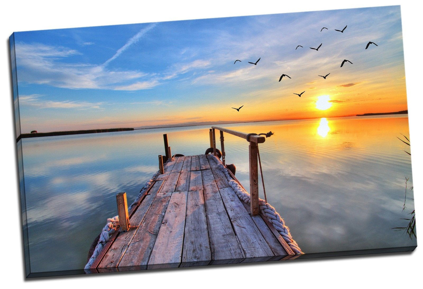 160x100x3.8cm Framed Canvas Prints Ocean Sea Time Lapse Photo Big Wall Art