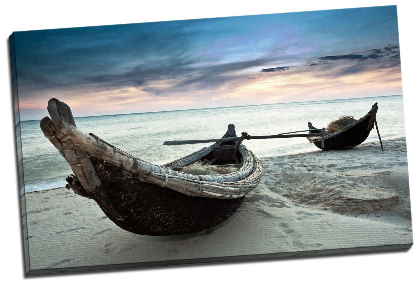 160x100x3.8cm Framed Canvas Prints Ocean Sea Time Lapse Photo Big Wall Art