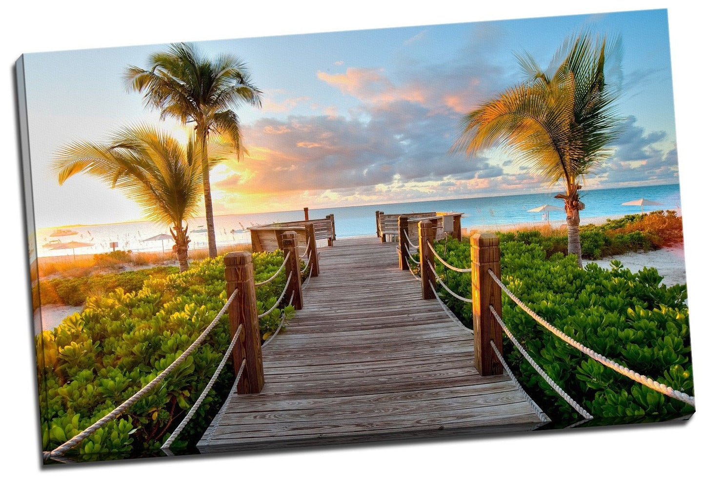 160x100x3.8cm Framed Canvas Prints Ocean Sea Time Lapse Photo Big Wall Art