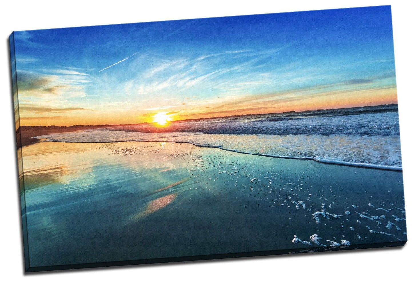 160x100x3.8cm Framed Canvas Prints Ocean Sea Time Lapse Photo Big Wall Art