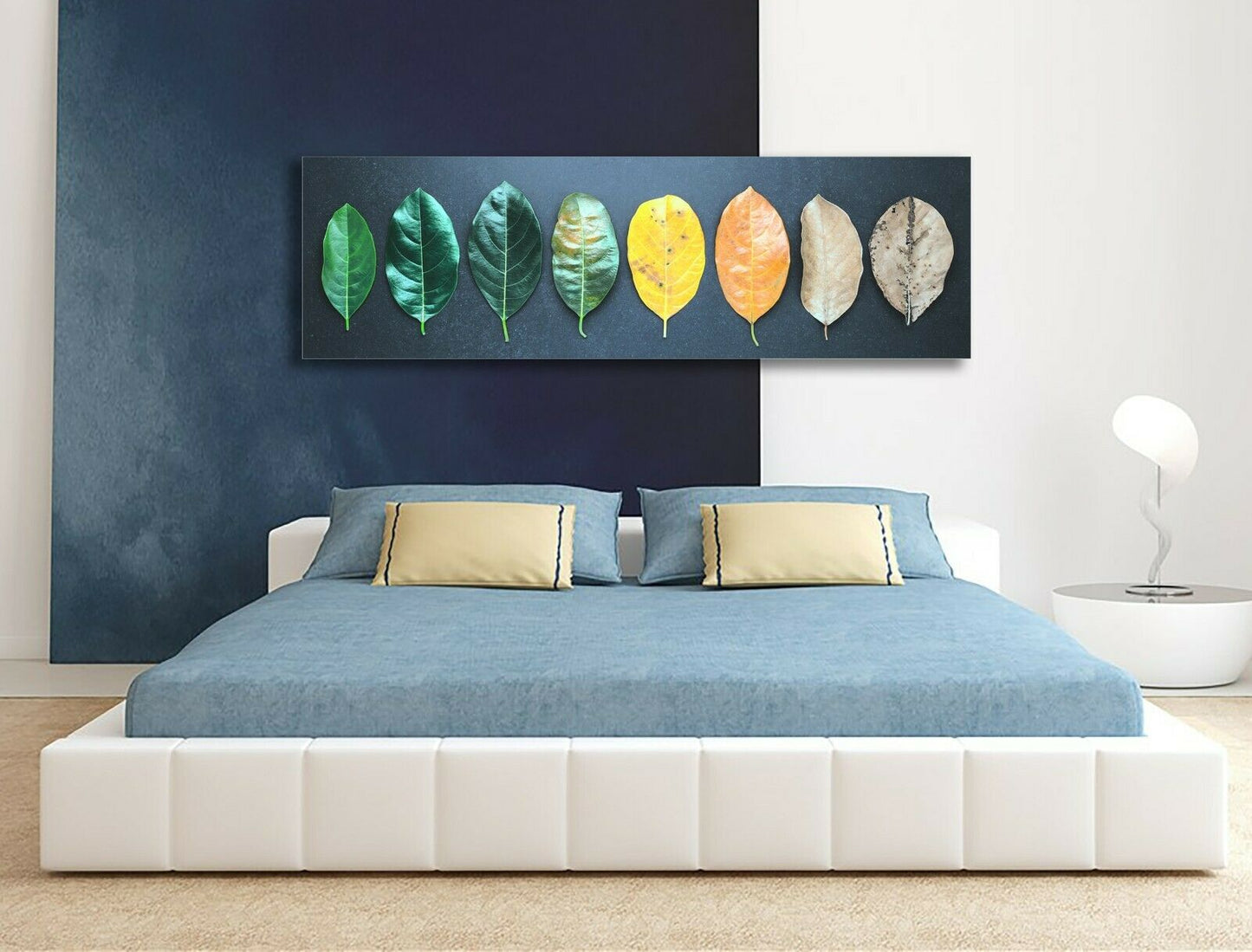 Green and Yellow Leaves leaf Born to Die FRAMED CANVAS PRINT