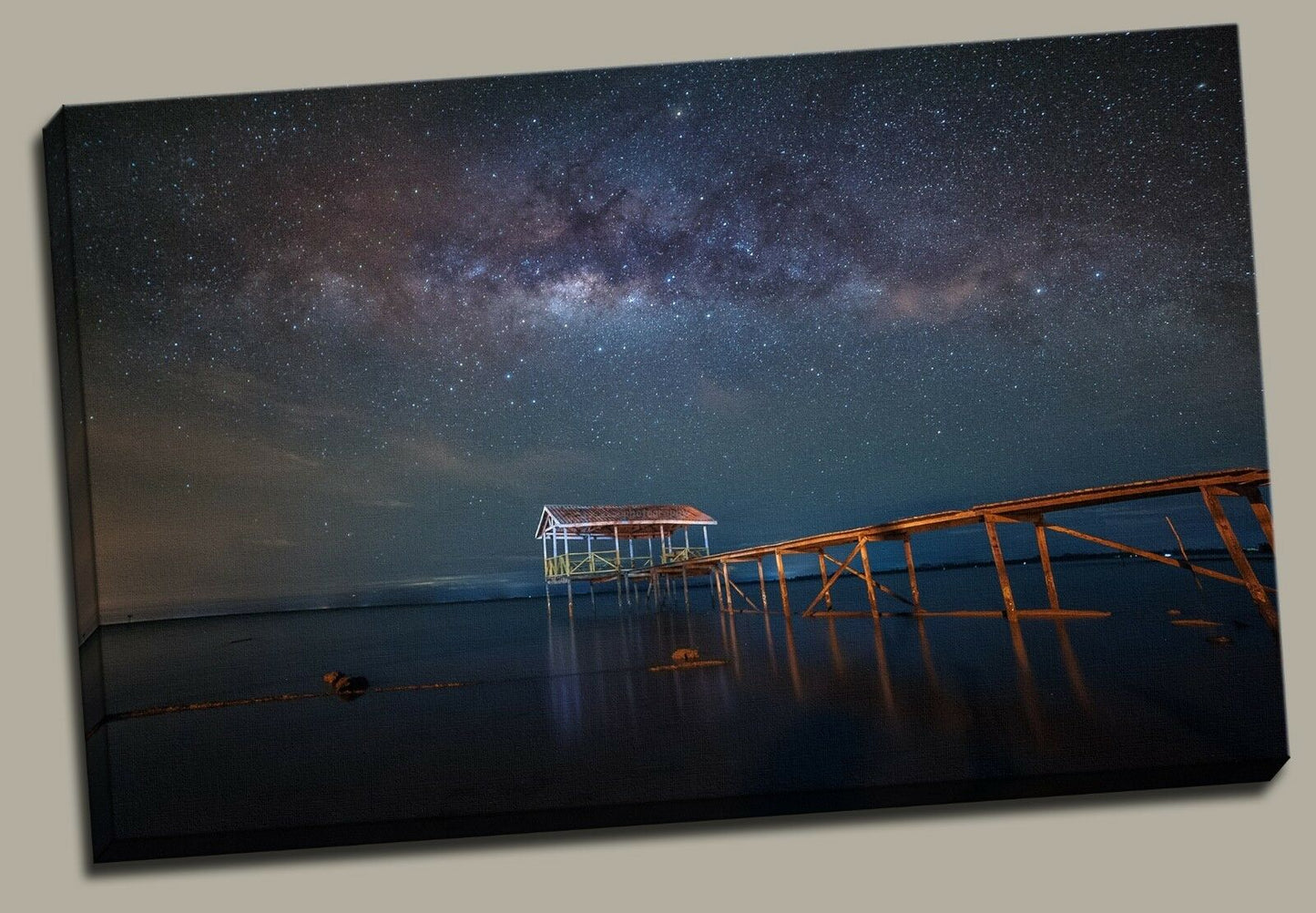 Starry sky of the ocean Framed Canvas Sea star prints beach modern wall art