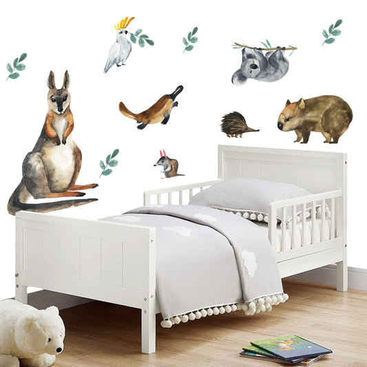 Watercolor Australian Animals Native Wildlife Wall Decal - BR002