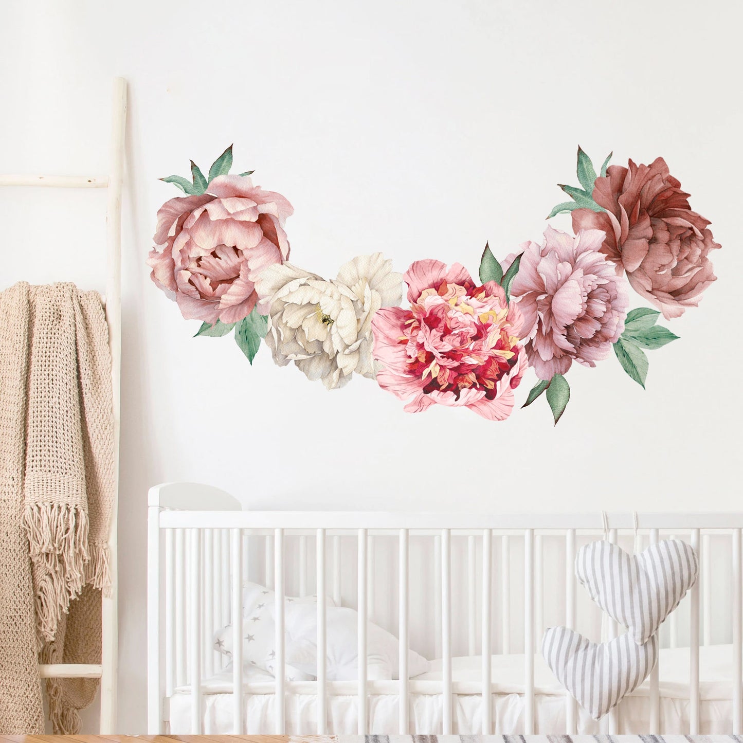 Classic Pink&Purple Peonies Wall Decal - BR031