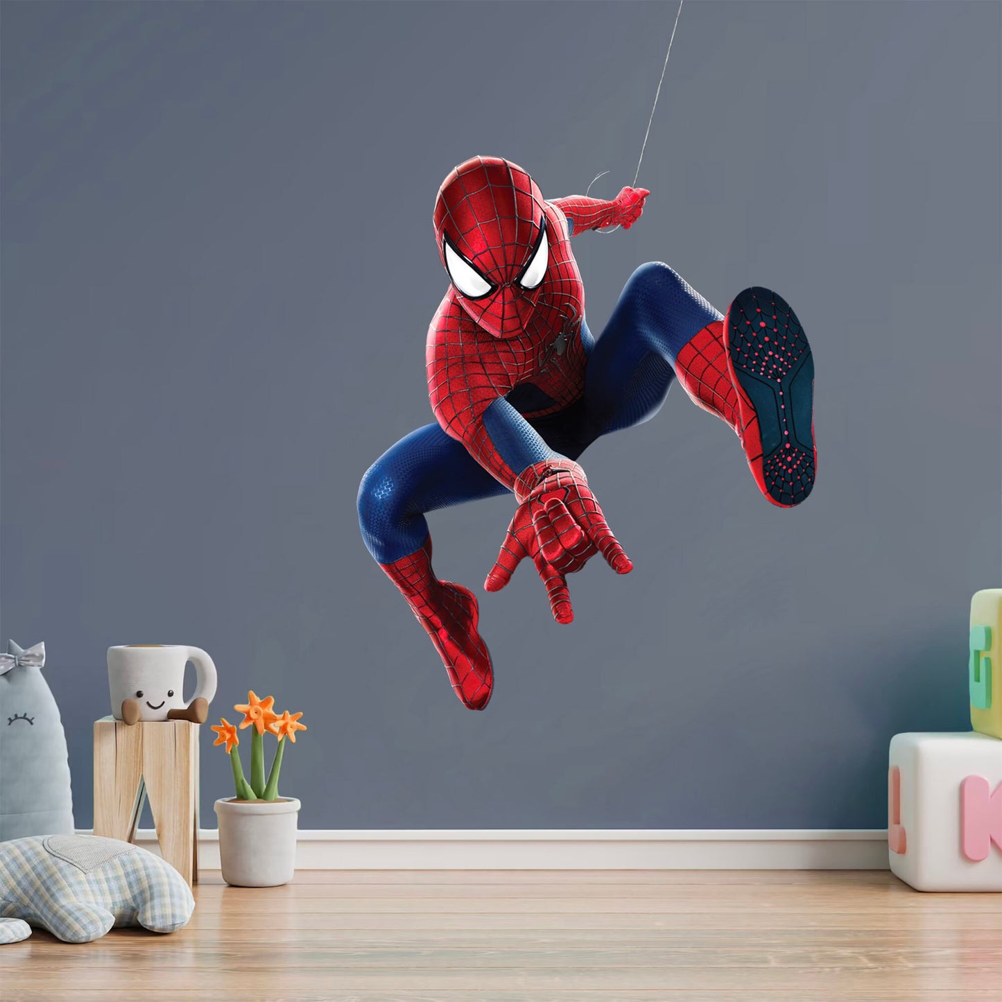 Spider-Man Wall Flip Jumping Wall Decal - Boy's Bedroom Decor - BR255