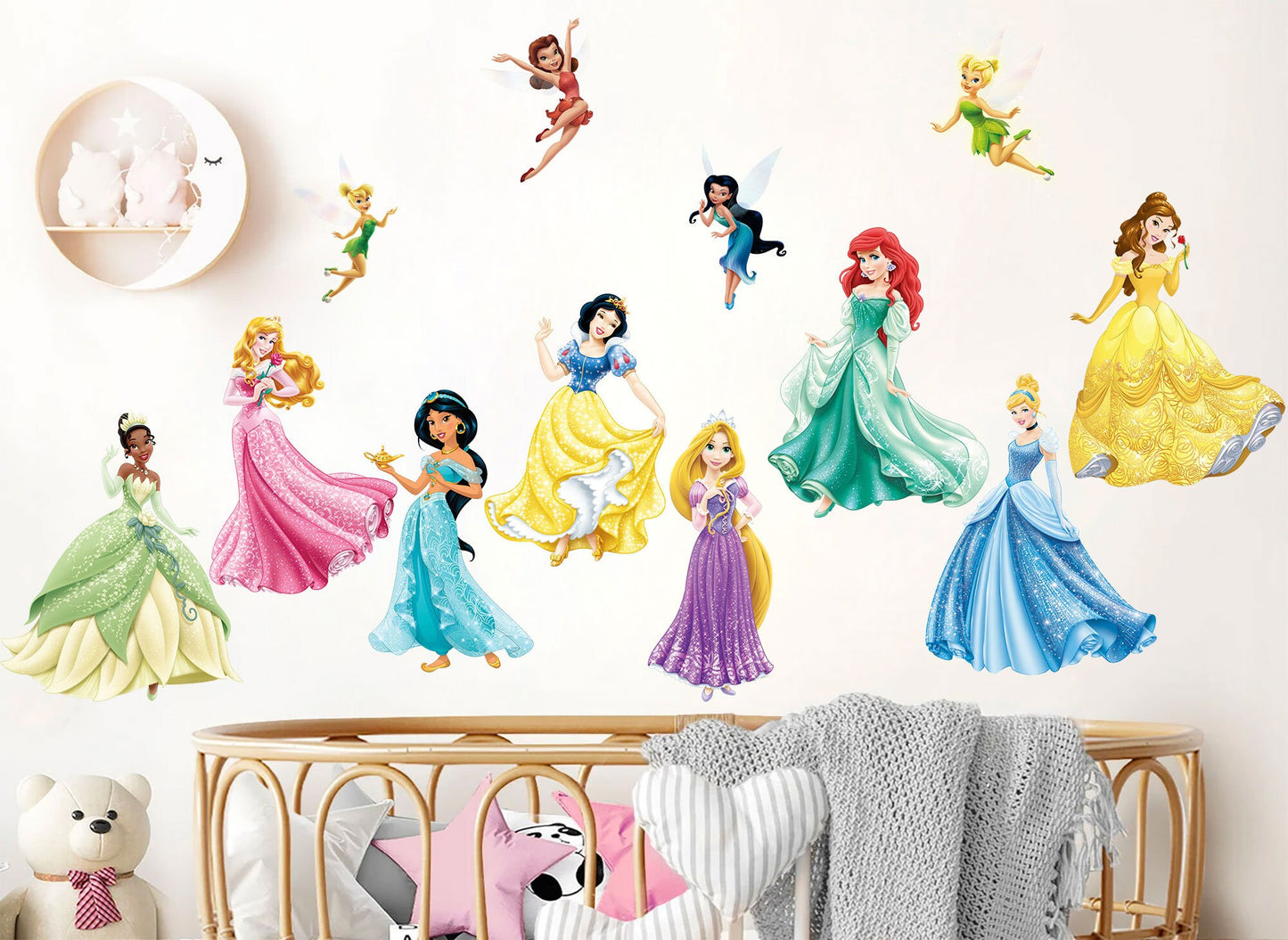 Enchanting Princesses & Fairies Wall Decal Collection - Removable Peel and Stick - BR340