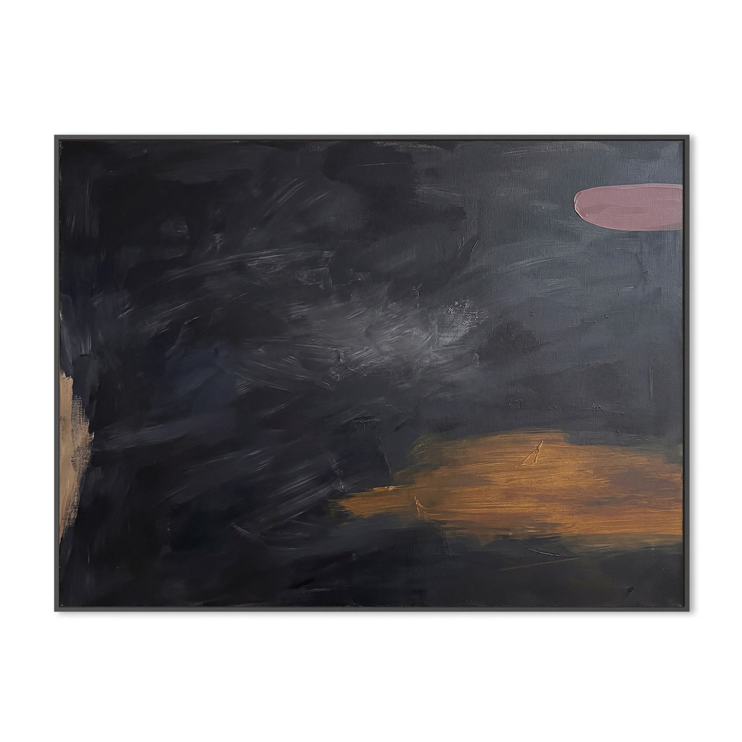 Midnight Horizon Abstract Canvas Print | Modern Wall Art-AB465