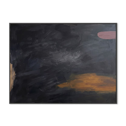 Midnight Horizon Abstract Canvas Print | Modern Wall Art-AB465