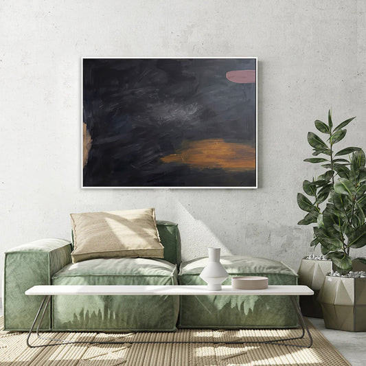 Midnight Horizon Abstract Canvas Print | Modern Wall Art-AB465