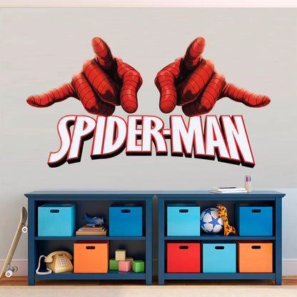 Spider-Man Web-Slinging Hands Wall Decal - Action Hero Decor