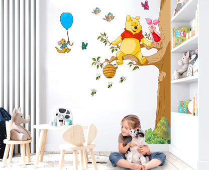 Sweet Winnie and Piglet Wall Decal for Girls' Room