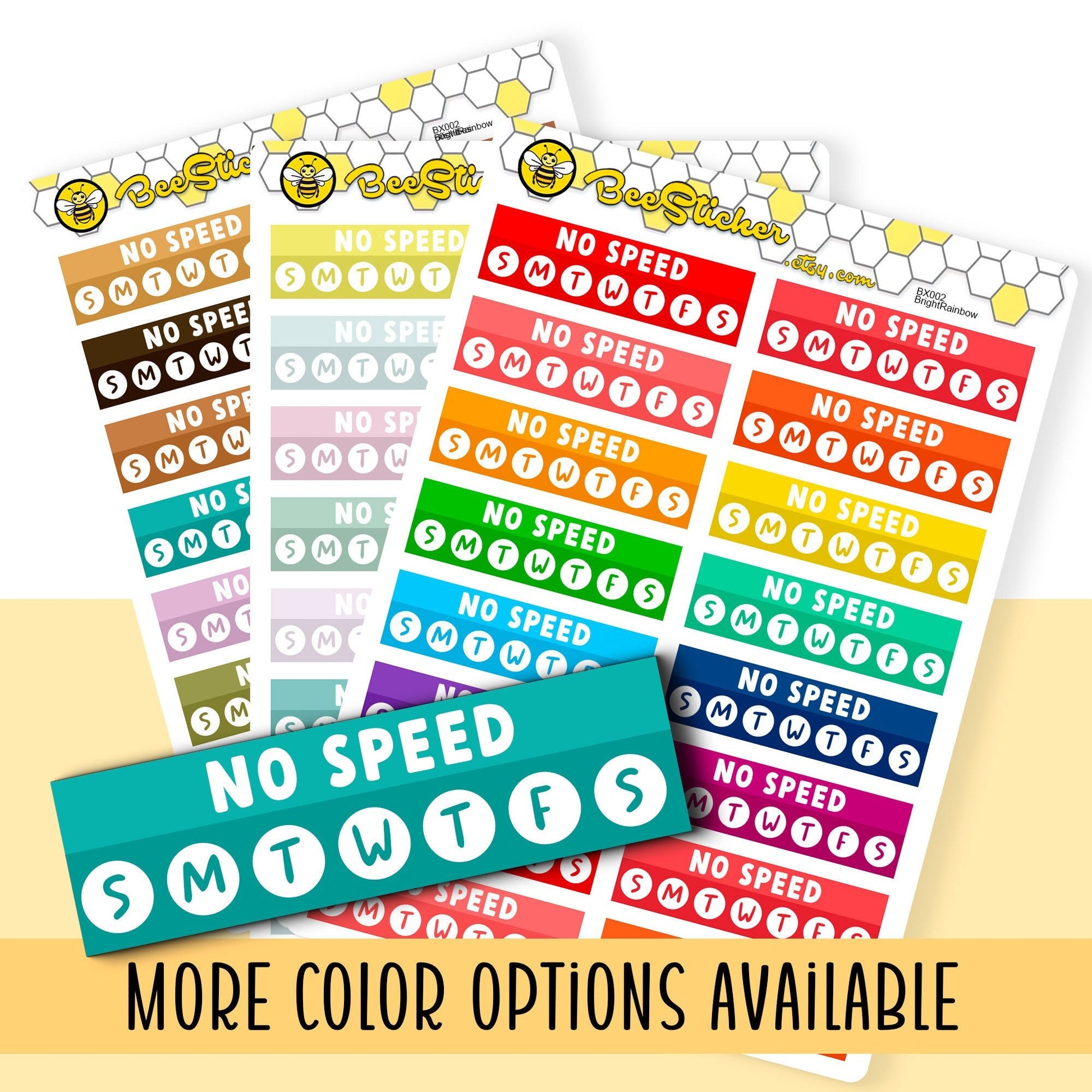 No Speed Week Stickers