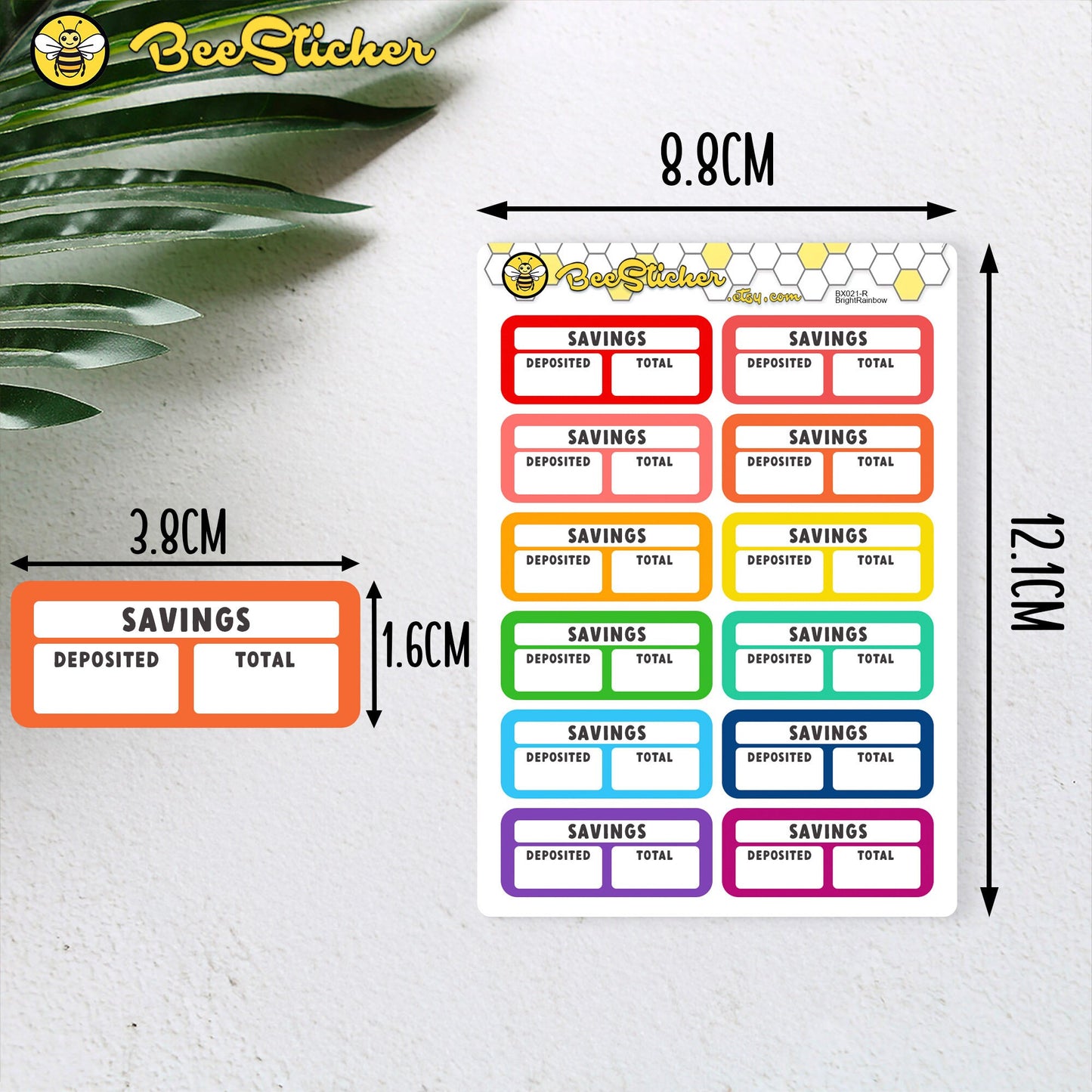 Savings Box Stickers
