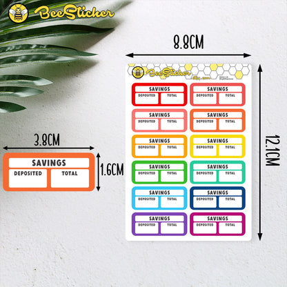 Savings Box Stickers