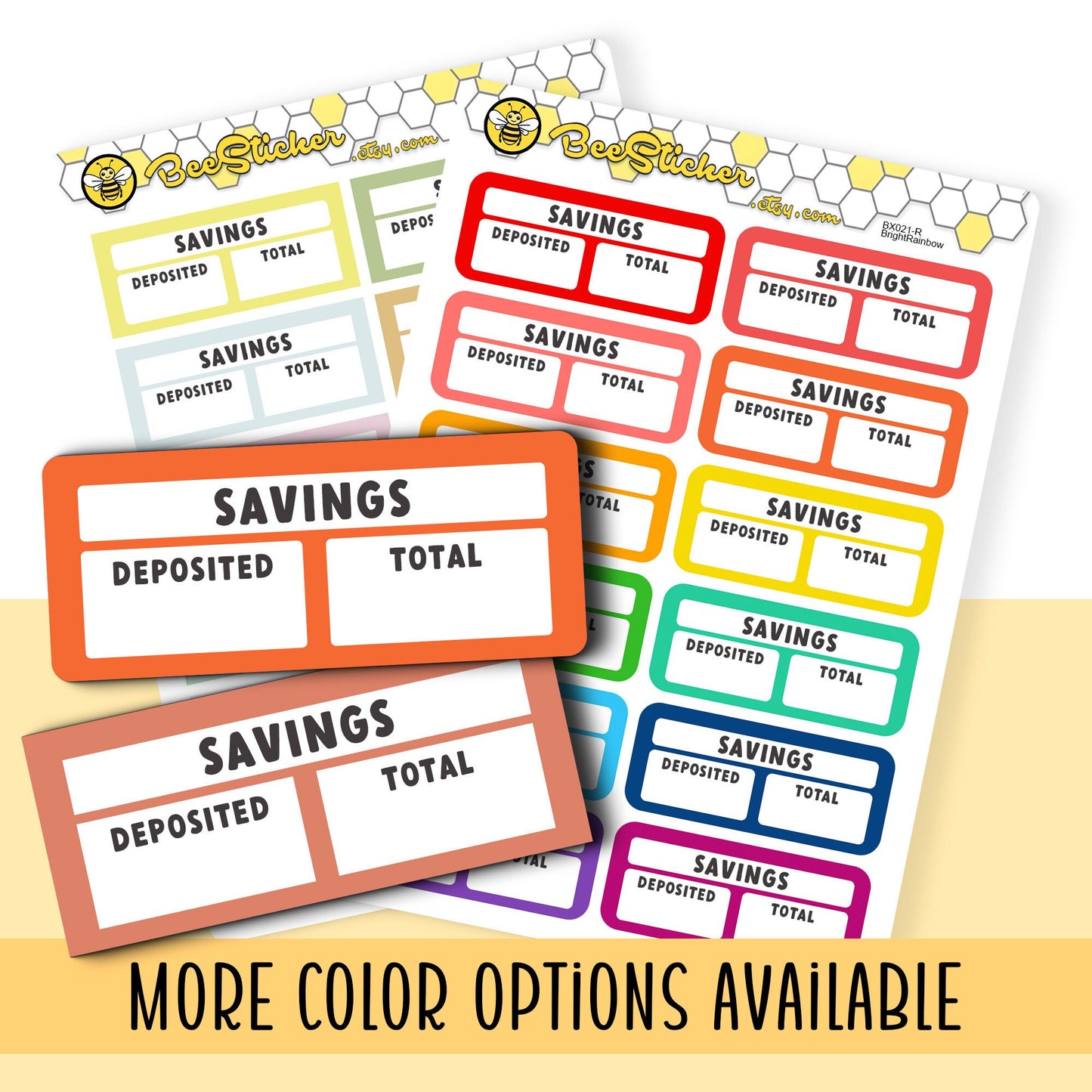 Savings Box Stickers