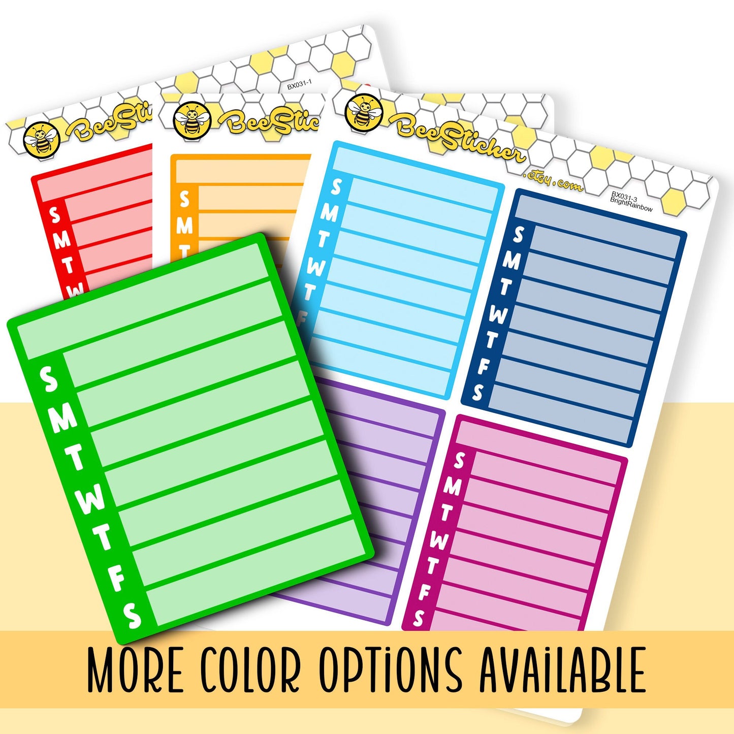 Weekly Sidebar Full Box Stickers