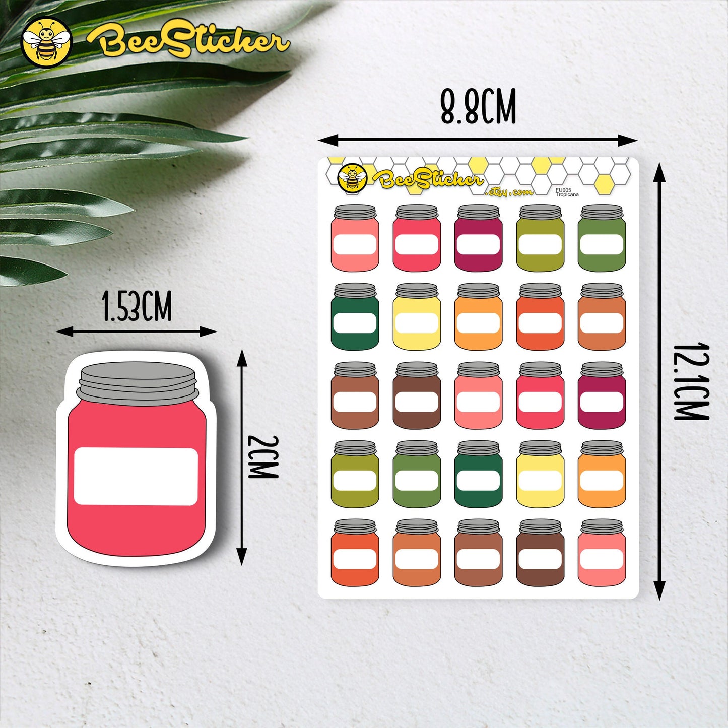 Mason Jar Stickers