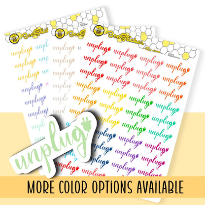 Unplug Stickers