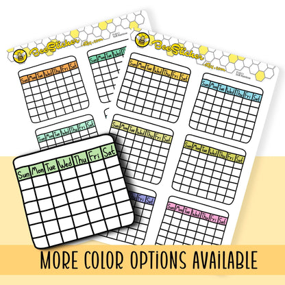 Month Habit Tracker Stickers