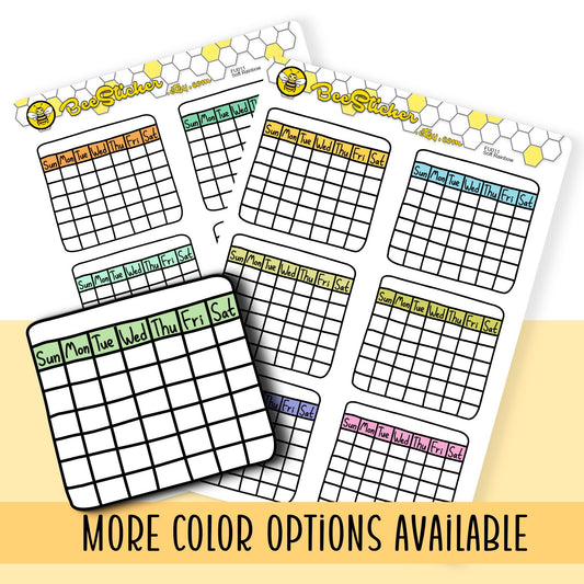 Month Habit Tracker Stickers