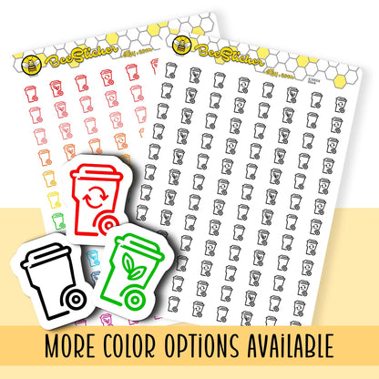Bin Mix Icon Stickers