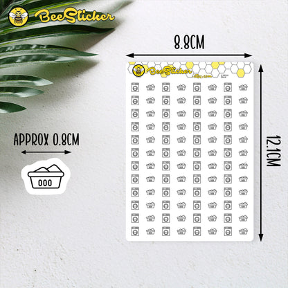 Washing Mix Icon Stickers