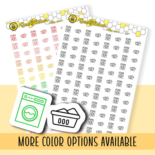 Washing Mix Icon Stickers