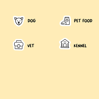 Dog Mix Icon Stickers