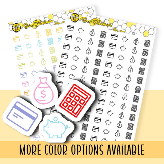 Budget Mix Icon Stickers