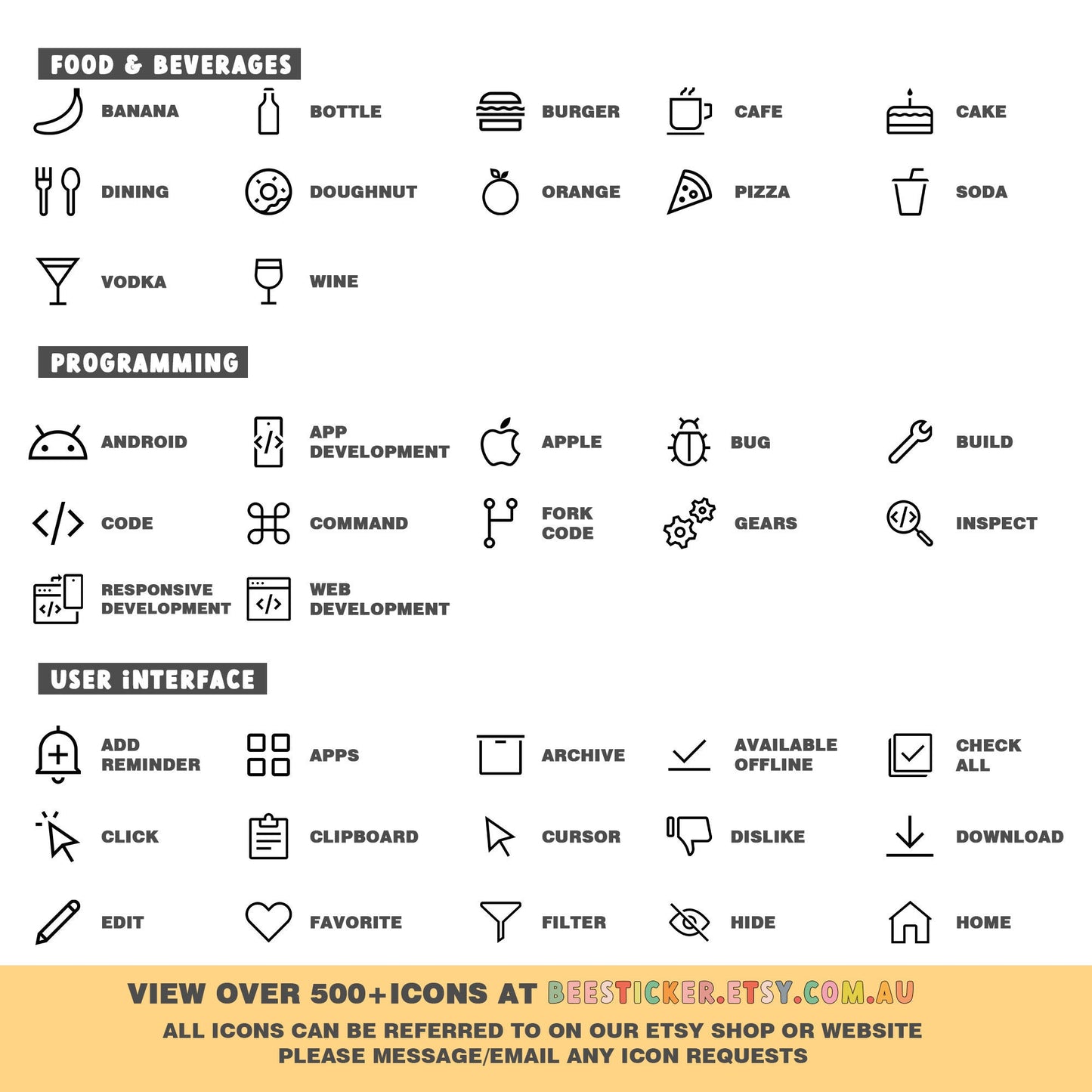 Mini Coloured Dot Icon Stickers