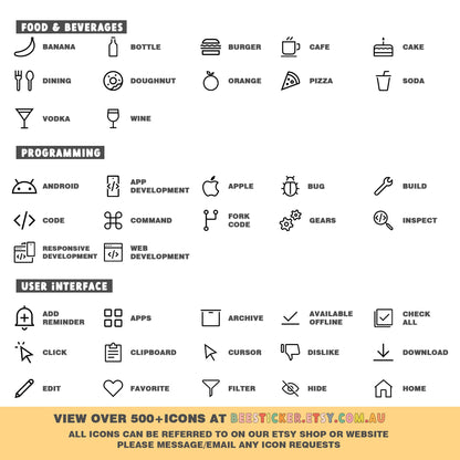 Tiny Coloured Dot Icon Stickers