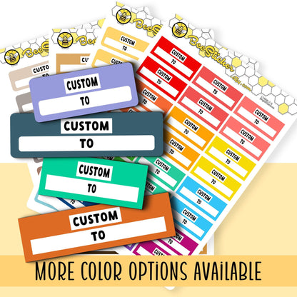 Custom Time Box Stickers