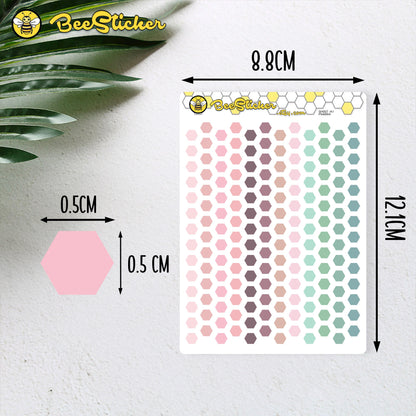 Tiny Hexagon Stickers