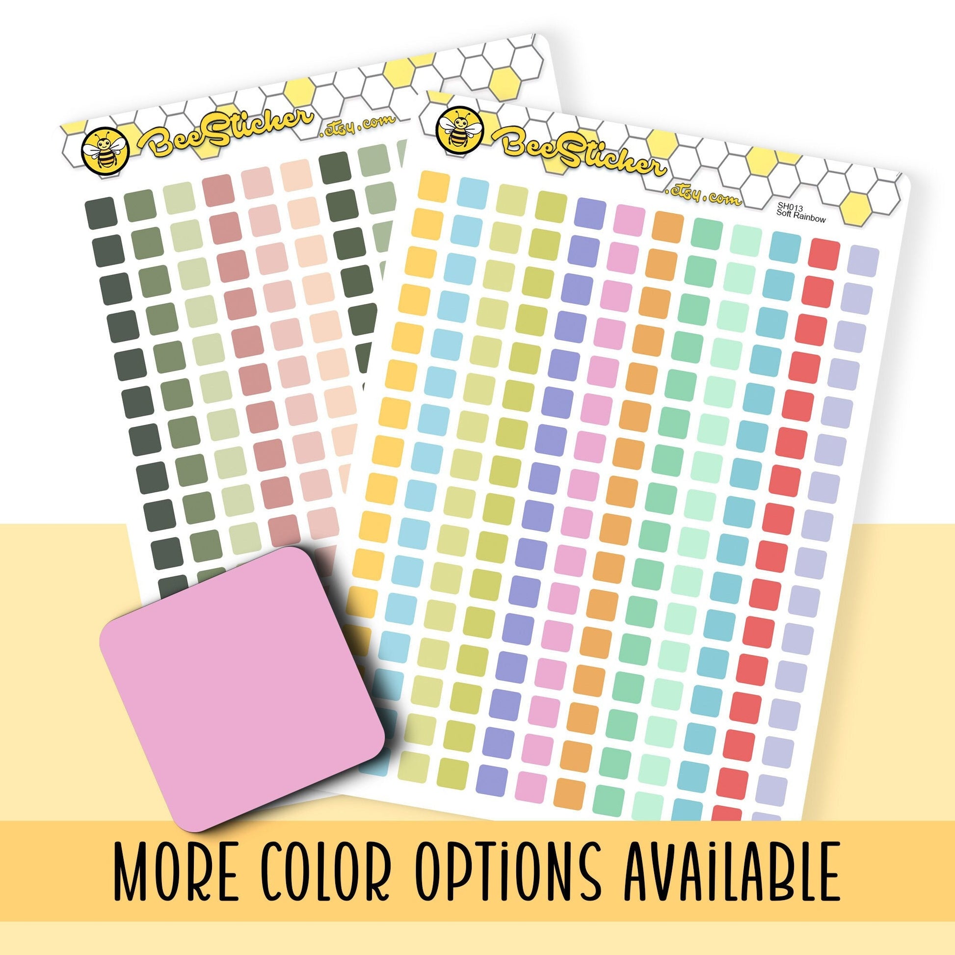 Tiny Rounded Square Stickers | Choose from multiple colors | Planner Stickers | SH013