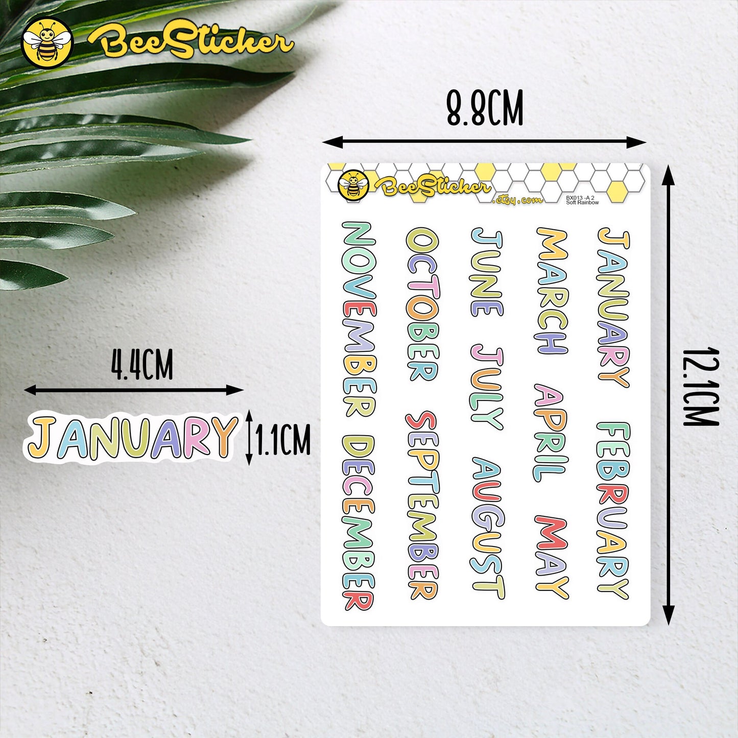Months of the Year Stickers