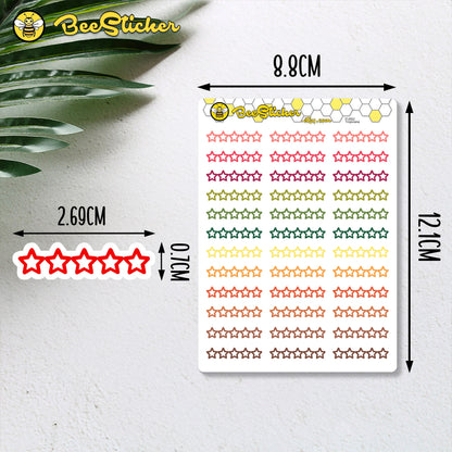 5 Star Rating Stickers