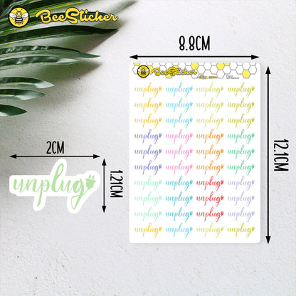Unplug Stickers